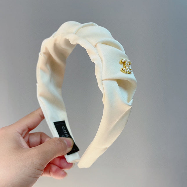 WHITE FABRIC HAIRBAND 925662
