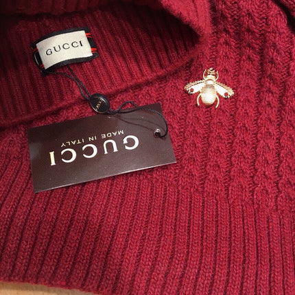 SET SCARF AND HAT IN JAM RED WOOL 945022