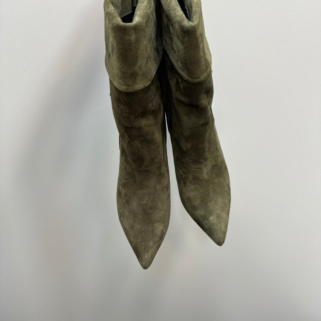 SL NIKI BOOTIES OLIVE SUEDE