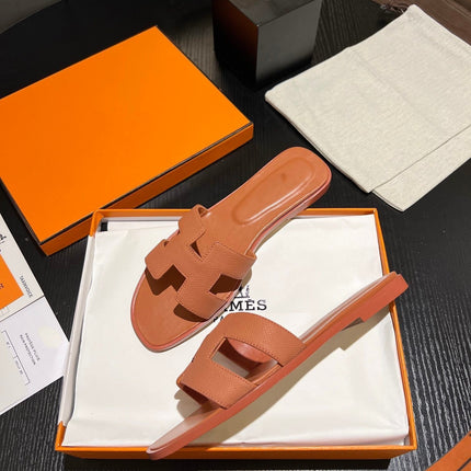 0RAN SANDAL Leather Carrot