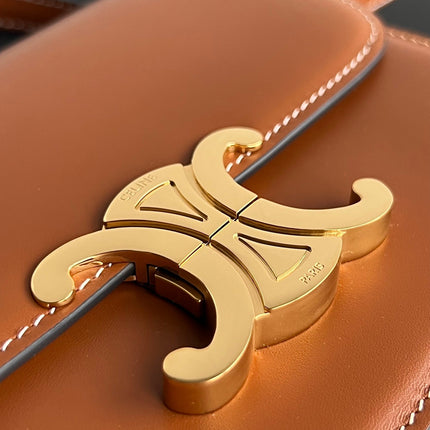 TRIOMPHE TEEN 18 CINNAMON BROWN COWHIDE