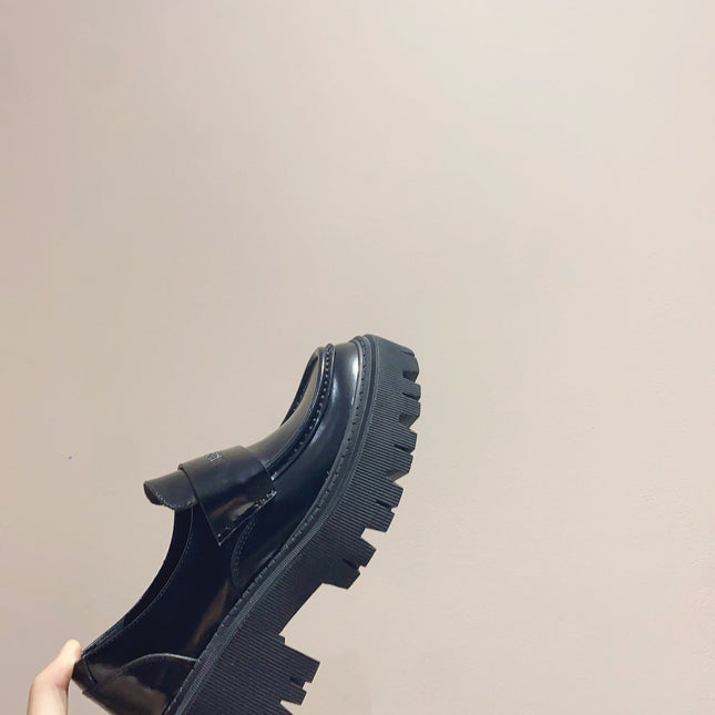 BALENCIAGA 25S LOAFERS IN BLACK CALFSKIN