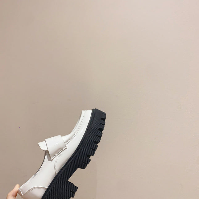BALENCIAGA 25S LOAFERS IN WHITE CALFSKIN