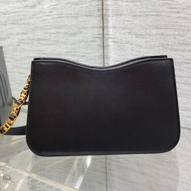 HOBO SIGNATURE 23  BAG IN BLACK LAMBSKIN