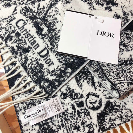 DIOR 26S SCARF 200CM IN CASHMERE 123457