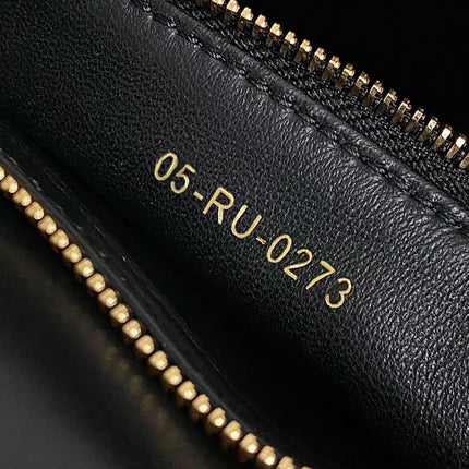 MISS LADY 24 LARGE BAG IN BLACK LAMBSKIN