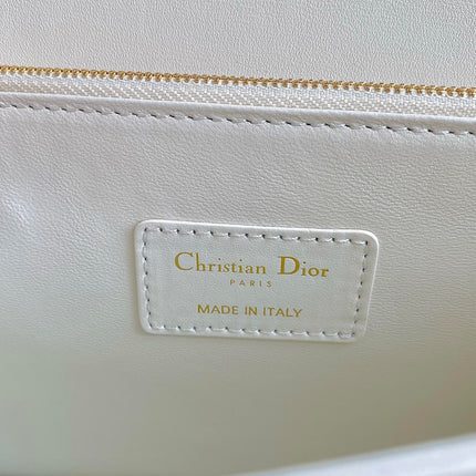 MISS LADY 24 LARGE BAG IN WHITE LAMBSKIN
