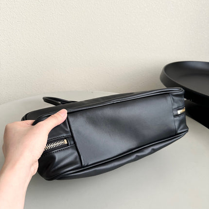 BEAU BAG 34 IN BLACK LEATHER