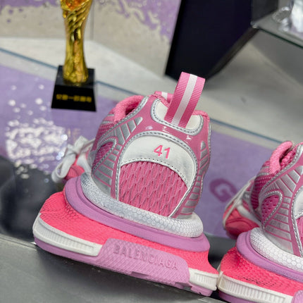 3XL SNEAKER IN PINK MIX SILVER MESH AND POLYURETHANE