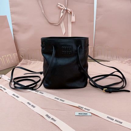 MINI BAG 17 IN BLACK SHINY CALFSKIN