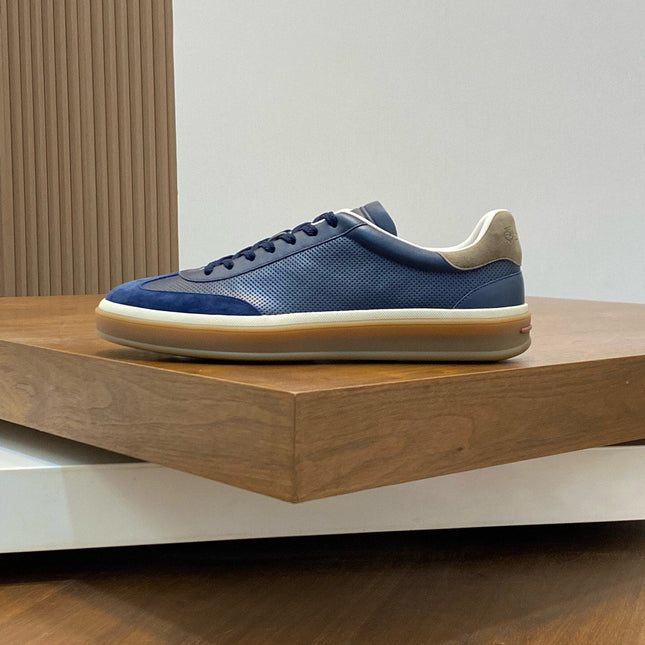 LP 360 TENNIS WALK SNEAKERS NAVY MESH CALFSKIN