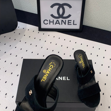 MULES black LAMBSKIN