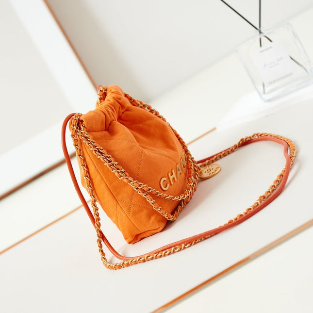 CC CLASSIC MINI 20 BAG IN SAFETY ORANGE CANVAS