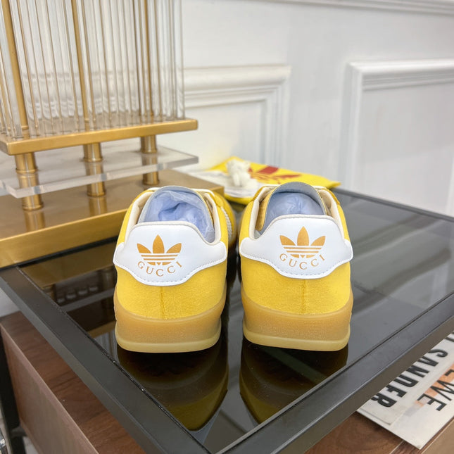 GG & ADIDAS GAZELLE SNEAKER YELLOW VELVET