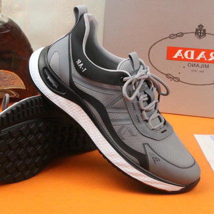 PRA SNEAKER IN GREY BREATHABLE KNIT FABRIC