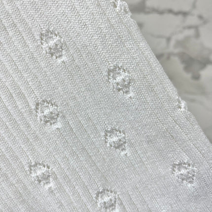 CC White Knitted Fabric Vest
