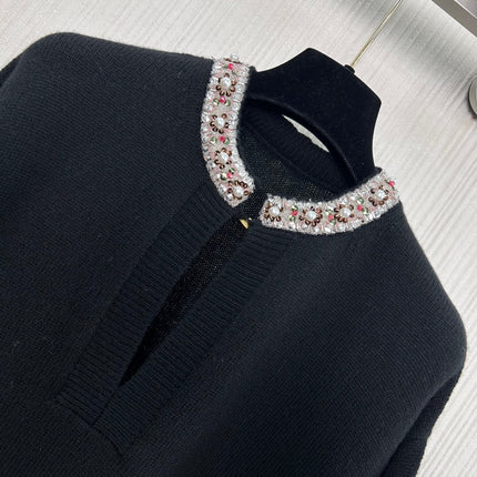 VALENTINO 26S LONG-SLEEVE KNIT SWEATER 445
