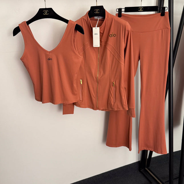 ALO 26S 3-PIECE YOGA SPORTSWEAR SET 336