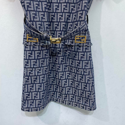 FENDI 26S SHORT SLEEVE MINI DRESS 039