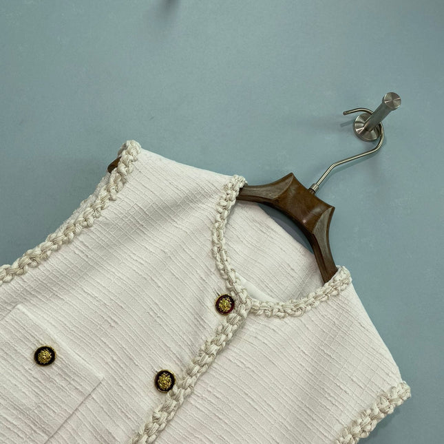 CHANEL 26S TWEED VEST 1562