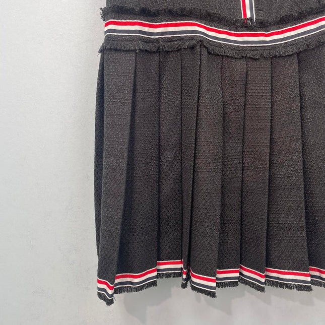 CHANEL 26S SHORT SLEEVE PLEATED DRESS 1535