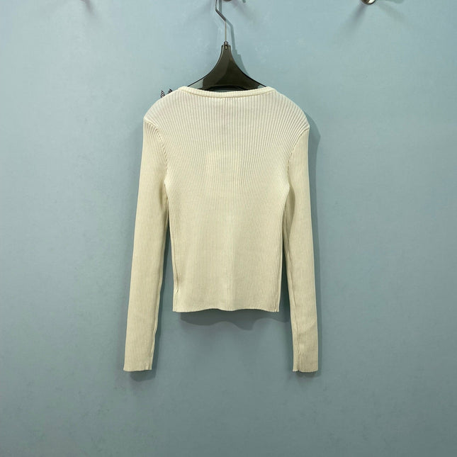 CHANEL 26S RUFFLE KNIT CARDIGAN 1653