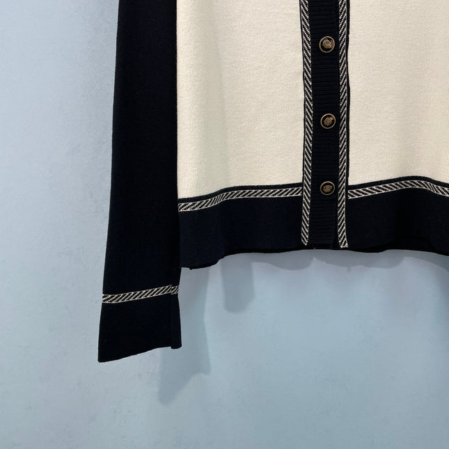 CHANEL 26S COLLAR KNIT CARDIGAN 1654