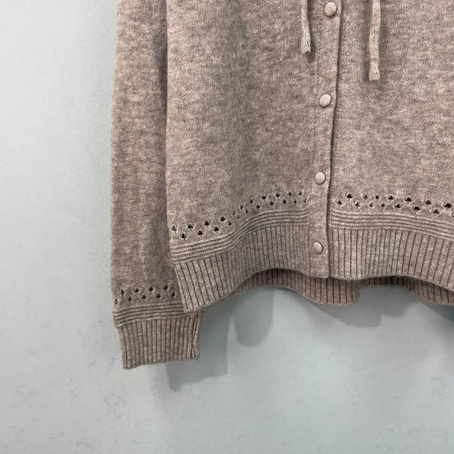 LOEWE 26S HOODED KNIT CARDIGAN 706