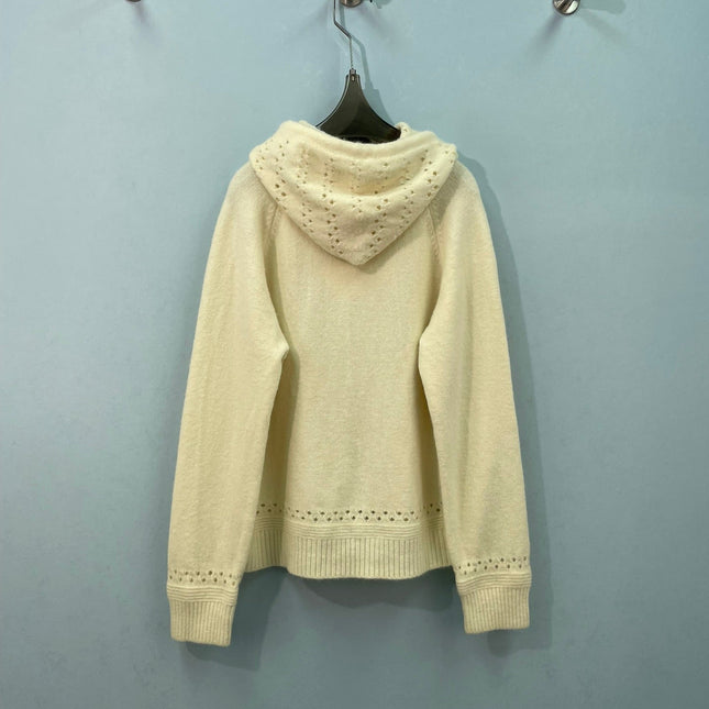 LOEWE 26S HOODED KNIT CARDIGAN 705