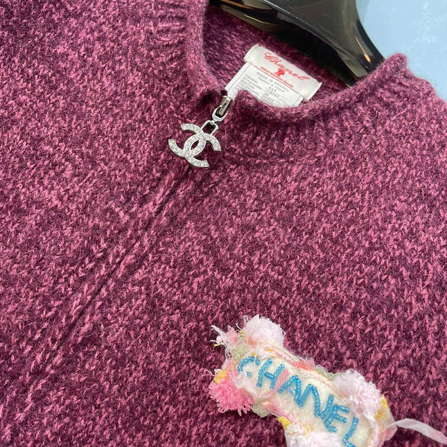 CHANEL 26S ZIP-UP KNIT VEST 1740