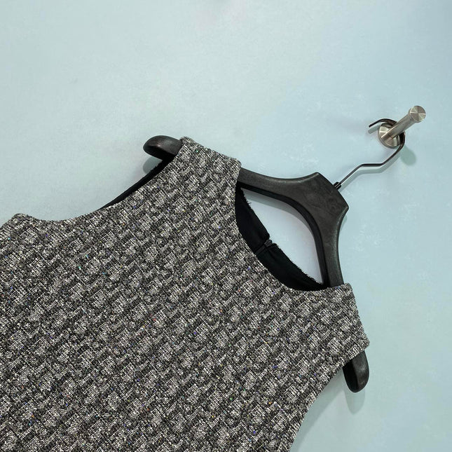 DIOR 26S SLEEVELESS TWEED MINIDRESS 1548