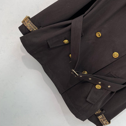 FENDI 26S HOODED TRENCH COAT 511