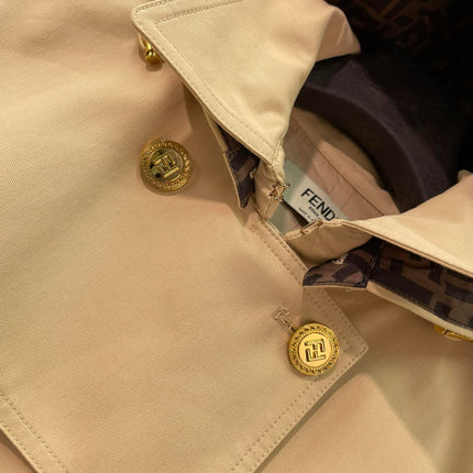 FENDI 26S HOODED TRENCH COAT 510