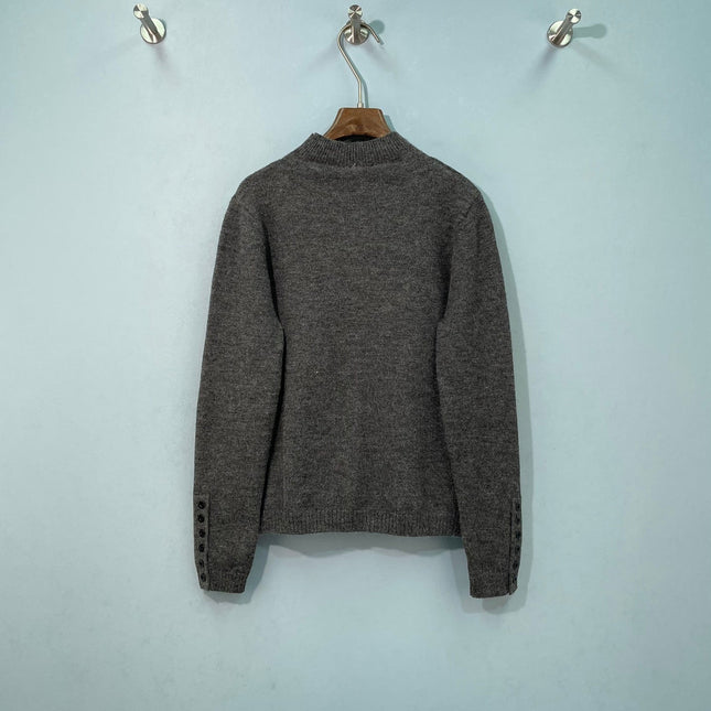 DIOR 26S BUTTON MOCK-NECK KNIT SWEATER 1617