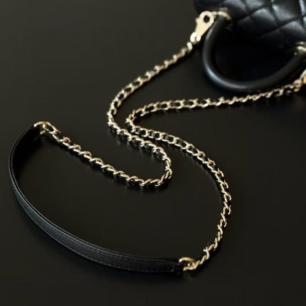 CHANEL 26S MINI FLAP BAG IN BLACK CAVIAR