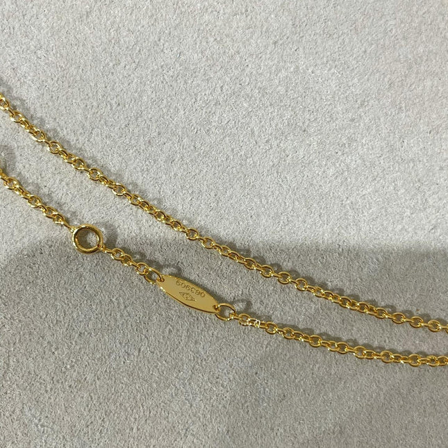 ROSE DES VENTS 3 MOTIF GOLD MOP NECKLACE
