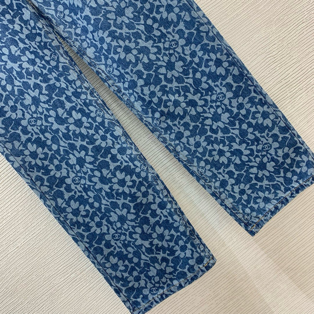 CC Jeans Printed Denim Blue and Dark Blue