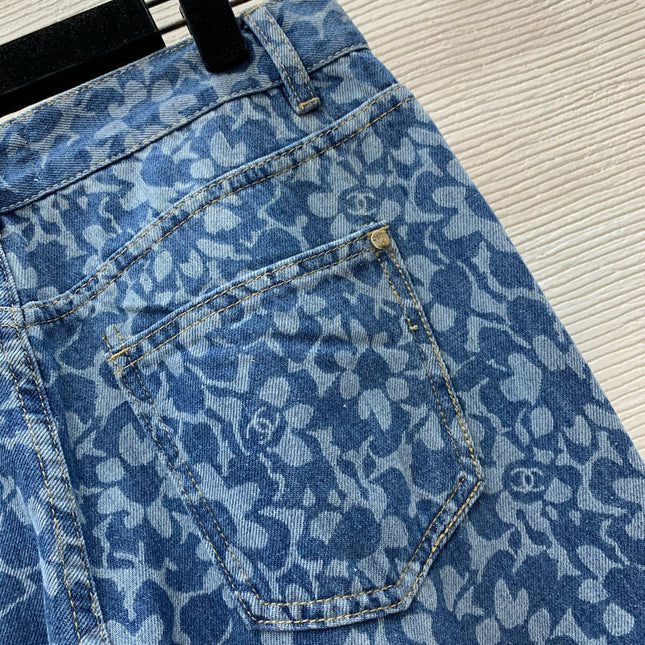 CC Jeans Printed Denim Blue and Dark Blue