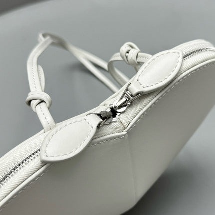 AL COEUR BAG IN WHITE CALFSKIN
