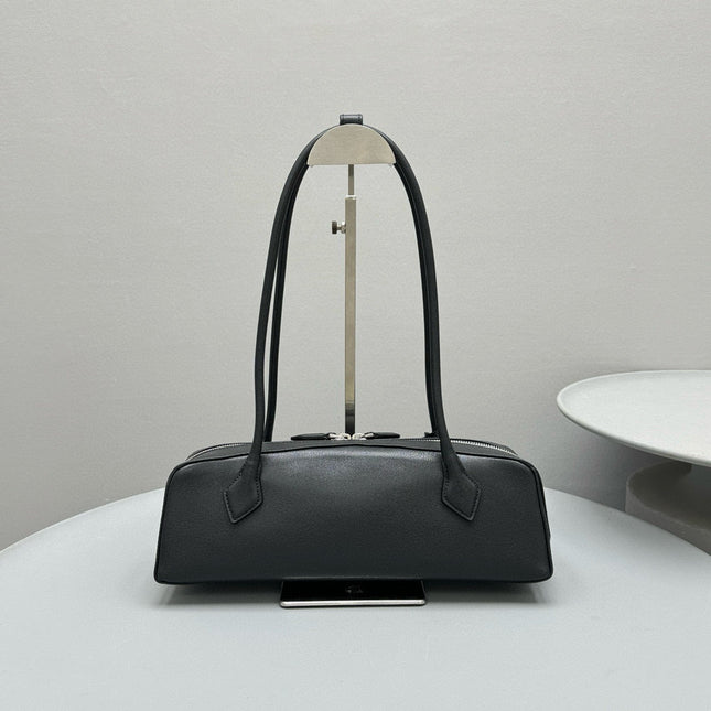 LE TECKEL SHOULDER BAG 32 BLACK CALFSKIN