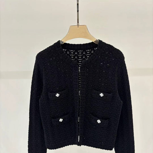 CC Knitted Sweater Cardigan