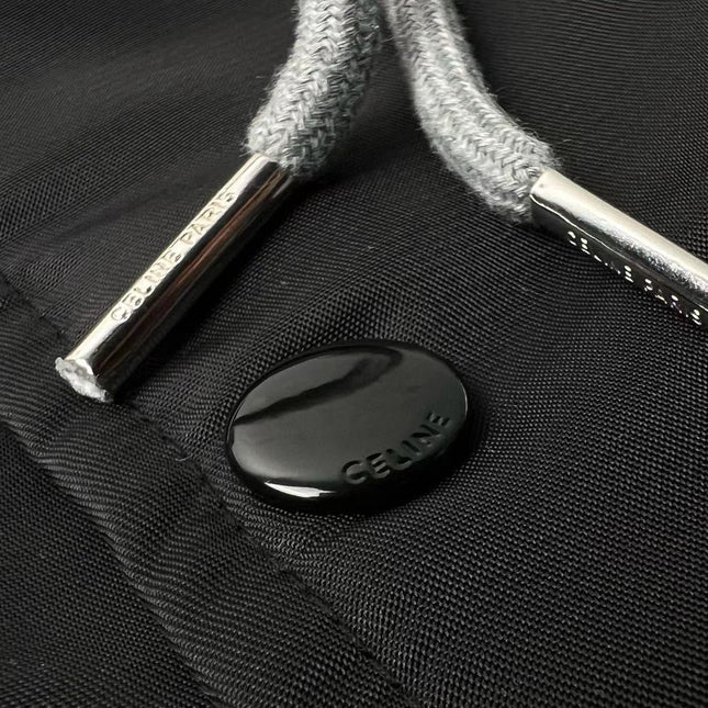 Celine Jackets C Logo Black White Mix Grey Cotton