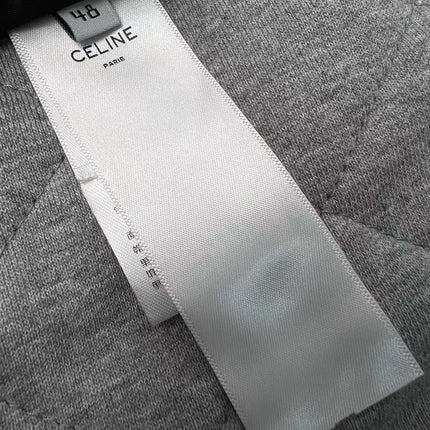 Celine Jackets C Logo Black White Mix Grey Cotton