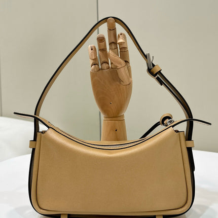 SIMPLY MINI 22 IN LIGHT BROWN GRAINED CALFSKIN