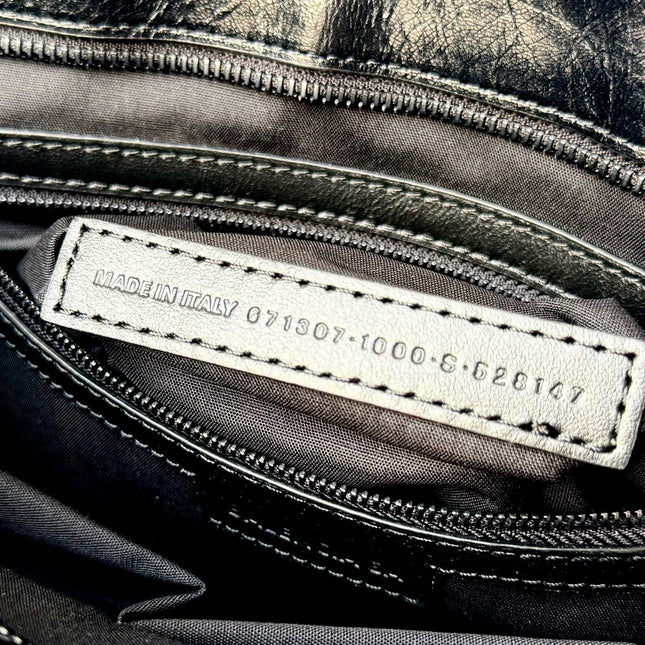 MEDIUM 39 LE CITY BAG IN BLACK LEATHER
