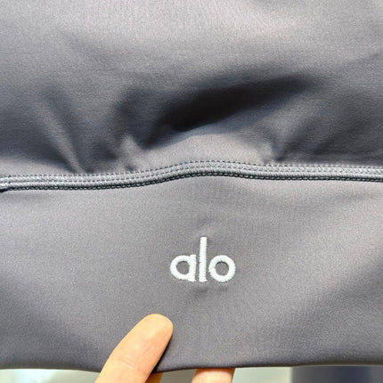 Full Set Alo Yoga Grey Cotton