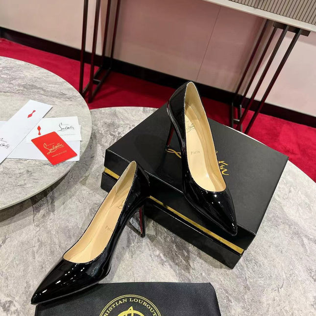 KATE PUMPS BLACK PATENT CALFSKIN