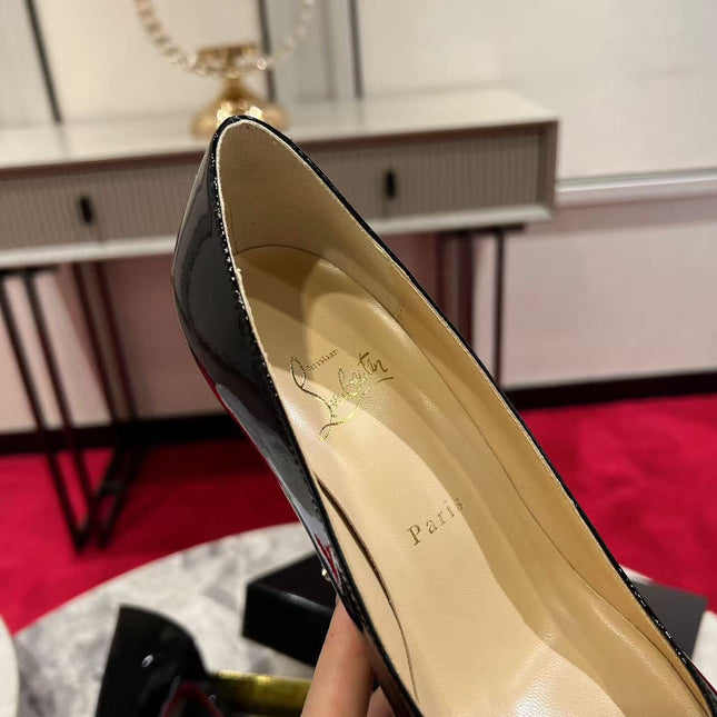 KATE PUMPS BLACK PATENT CALFSKIN