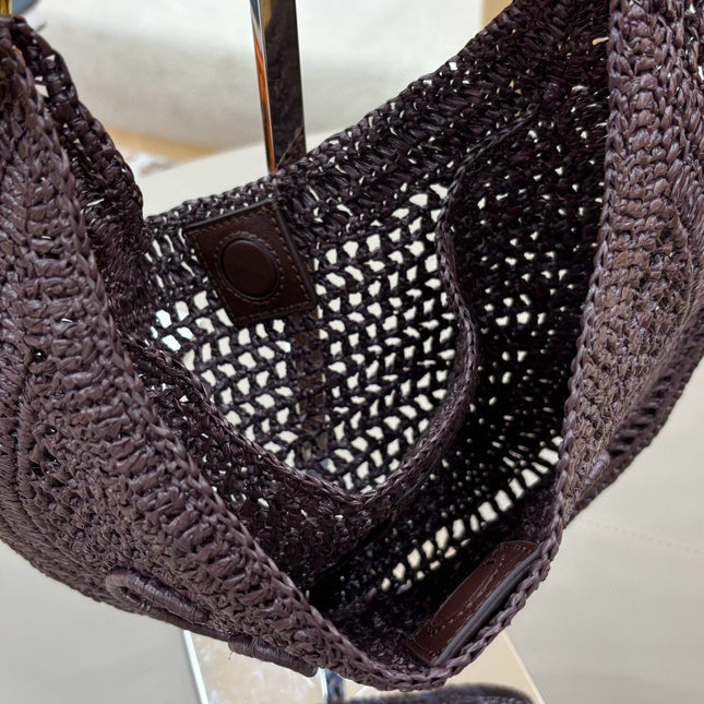 CHLOÉ 25S SUMMER BANANA HOBO BAG 36 IN BROWN