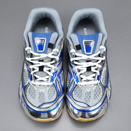 BV SNEAKERS IN SILVER AND BLUE MESH